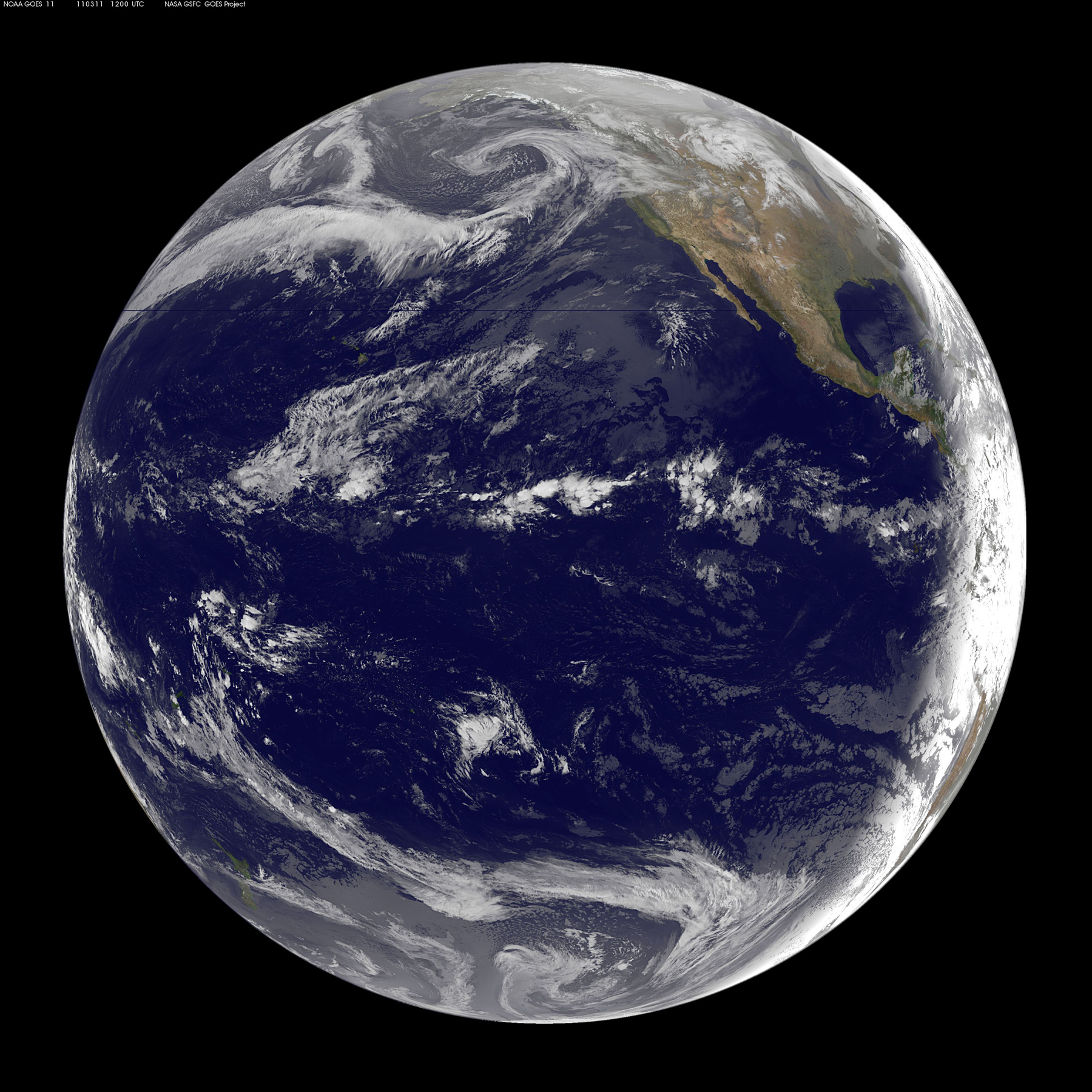 GOES-11 Satellite Sees Pacific Ocean Basin After Japan Quake (5517505569)