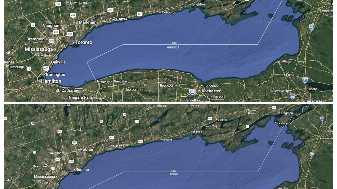 Lake Ontario now called ‘Lake America’ on Google Maps for US users after Trump order