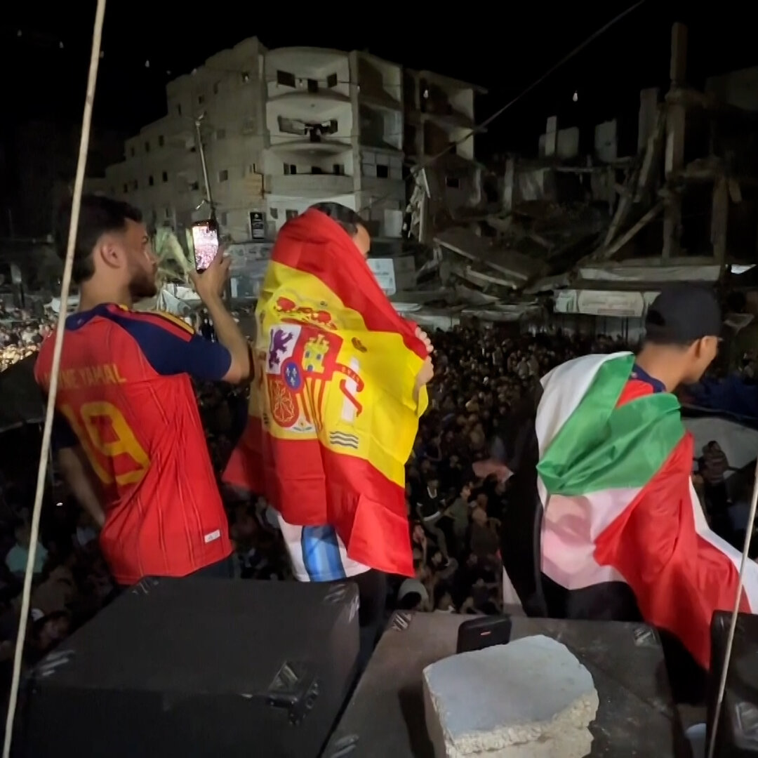 In Gaza, Spain’s Win Brings a Moment of Joy and Distraction